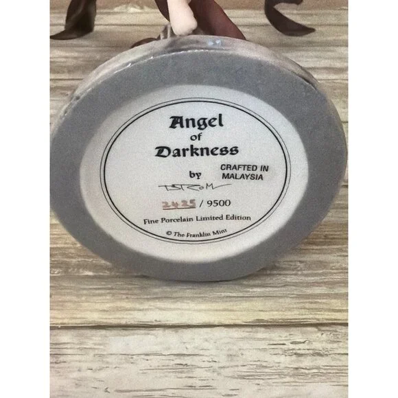 Franklin Mint Angel of Darkness Gerard Brom Ltd Ed Porcelain Figurine - NO Box - Picture 3 of 13